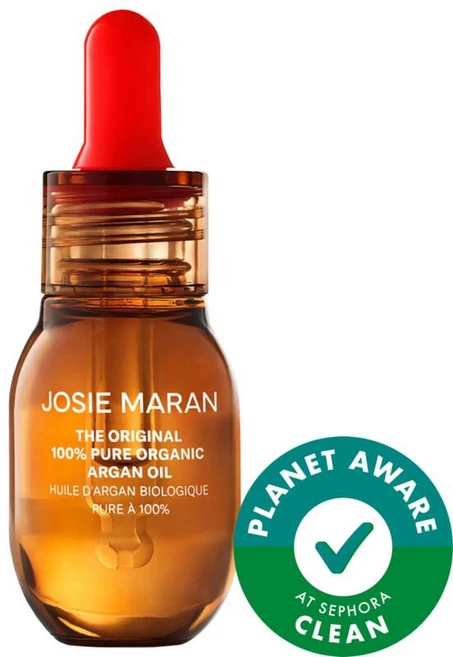 Josie Maran 조지 마란 The Mini Original 100% 순수 유기농 보습 아르간 오일, 0.5 oz / 15 mL, 1개, 15ml - 쿠팡