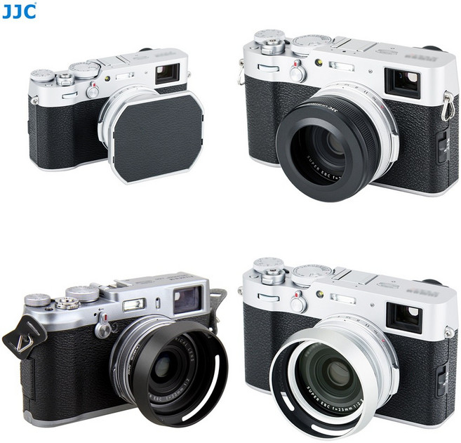 [JJC] 후지x100v X100F X100T 카메라 사각 후드 원형 렌즈 어댑터 링, 1개