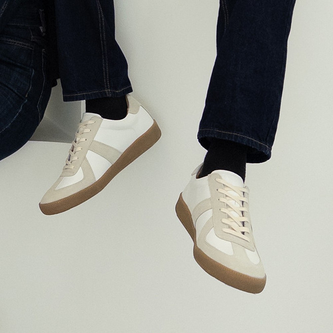 위드스텝스 독일군 스니커즈 남녀공용 남자키높이운동화 여자국산수제화