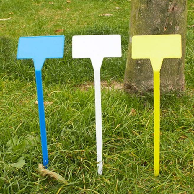 다스몰 화분 이름표 텃밭 화단 이름표 팻말 가든픽 30cm, 화이트, 20개