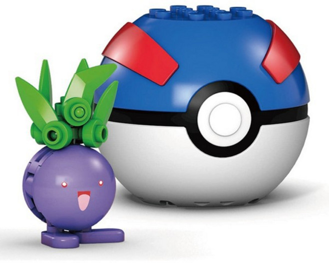 MEGA Construx 美高 創建寵物 小精靈 精靈球 進化版 6款可選, 1個, ODDISH MYSTHERBE