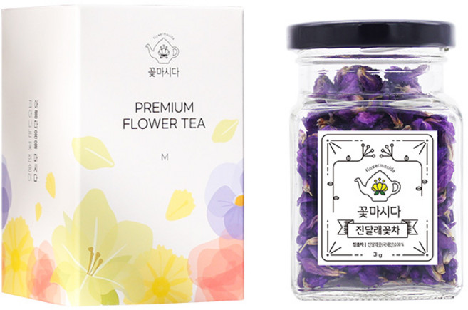 꽃마시다 진달래 꽃차 미디움 3g, 1개, 1개입