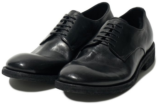 파르티멘토 PARTIMENTO REWORKS Horsehide Derby Black