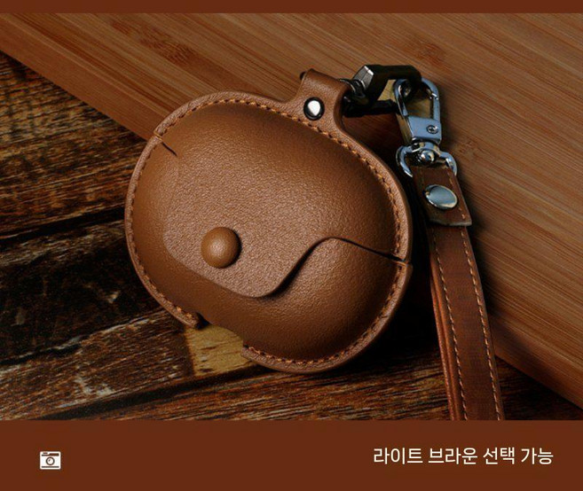 베이스어스 보위 MC1 프로 케이스 가죽 일체형 커버 스트랩, 베이스 MC1, 커피색 가죽 커버 긴 목걸이