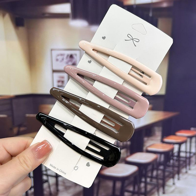 헤일리마켓 대왕똑딱핀 10cm 대형 헤어핀 앞머리 잔머리 고정 포인트 액세서리 4p세트