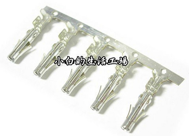 小白的生活工場*大四PIN接頭改裝用*1包10隻*, 1個, 公端子