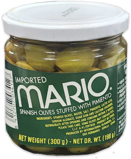 마리오 오히블랑까 올리브/그린올리브, 300g, 1개