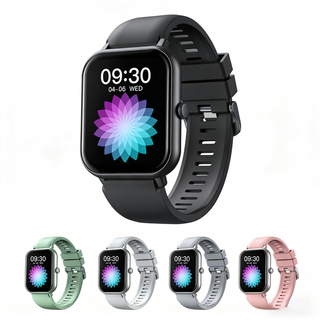 AIVK ZL54 智慧手錶 運動手環 電子手錶 智能手環 運動手錶 藍牙通話手錶 智能手環 藍牙手環 兒童手錶, 經典银（主機+錶帶）