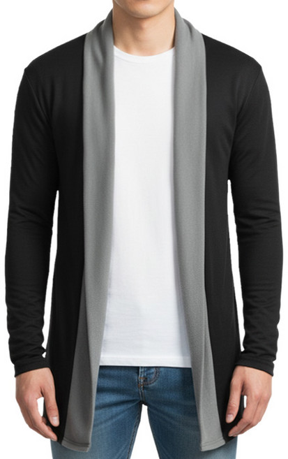 제이붐 남성용 배색롱 니트가디건 GA23