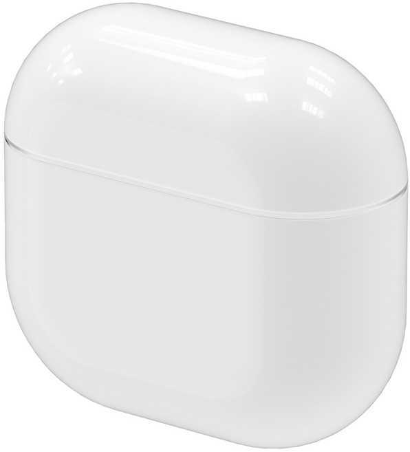 플레이360 에어팟 4 생팟느낌 세라미 케이스 / 외부PC + 내부실리콘 멀티구조 케이스, 화이트, 1개, 에어팟4 세라미케이스