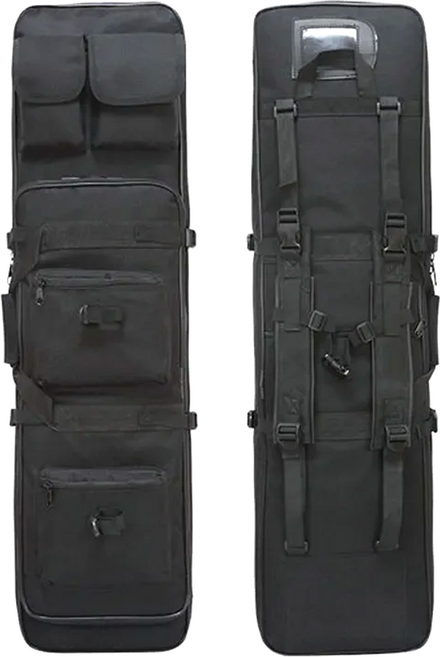 알케이브 건케이스 라이플 건캐리어 백팩 에어소프트건 전술백 스나이퍼 밀리터리 M4 M4A1 AWM, 1개, 블랙BK