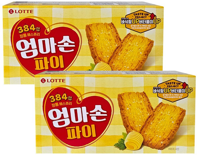 롯데제과 엄마손 파이, 2개, 127g