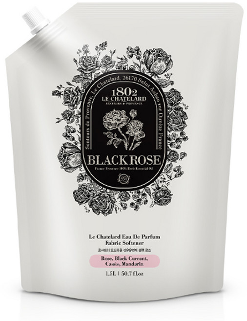 르샤트라 오드퍼퓸 섬유유연제 블랙로즈 1.5L리필, 1.5L, 1개