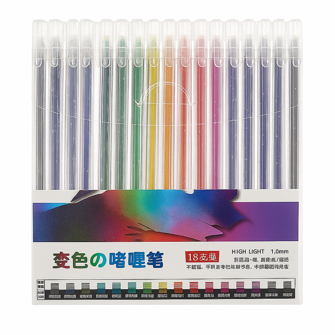 멀티펜 반짝반짝 메탈 하이라이트펜 다꾸 팬시, 1개