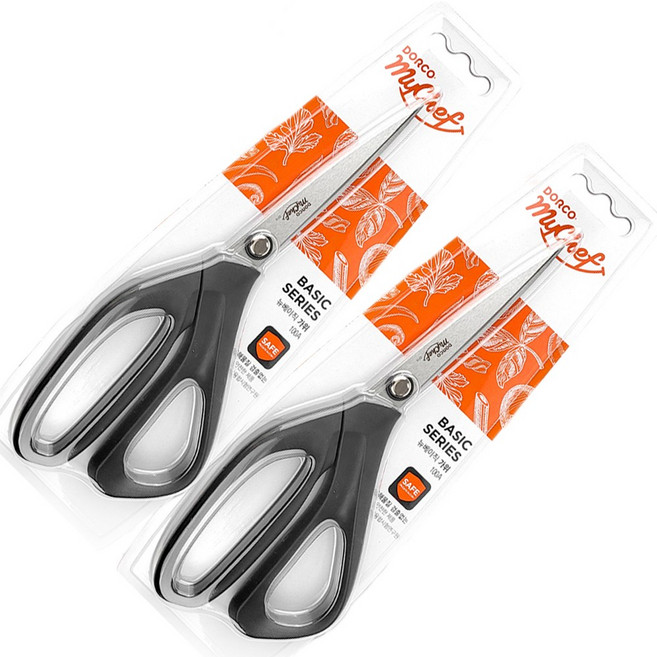 마이셰프 도루코 뉴베이직 가위 100A, Black, 2개