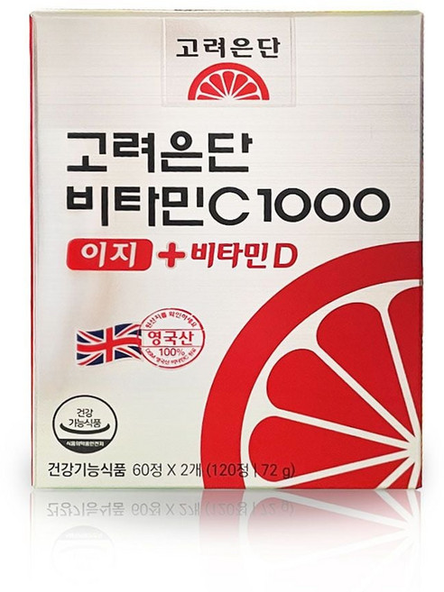 고려은단 비타민C1000 이지 + 비타민D 600mg x 120정 cju+9760am, 1개