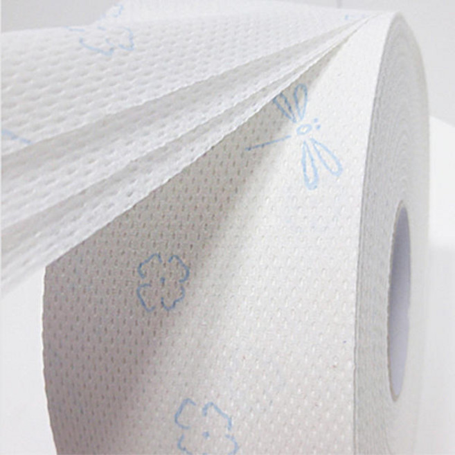 부드리 꽃무늬 점보롤 화장지 3겹 16롤