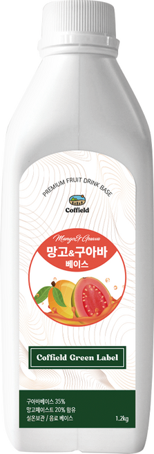 커필드 망고구아바 음료 베이스, 1.2kg, 1개