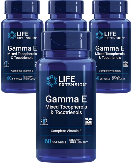 라이프익스텐션 감마 E 소프트젤, 60정, 4개 - 쿠팡