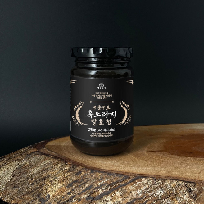 웰빙곳간 구증구포 흑도라지 발효청, 250g, 1개
