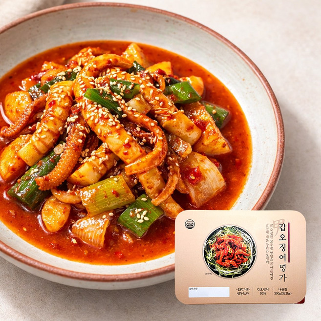 갑오징어볶음 매콤 갑오징어명가 300g 밀키트, 1개