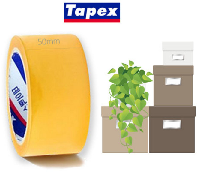 테이팩스 투명 OPP 테이프 48mm*40M*1매입, 1개