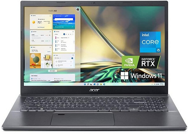 Acer Aspire 5 A515-57G-58R7 슬림 노트북 | 15.6인치 풀 HD IPS 인텔 코어 i5-1240P NVIDIA GeForce RTX 2050 8GB DD, 15.6" FHD, i5-1240P / RTX 2050