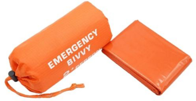 비비색 1인용 미니 텐트 긴급 침낭 생존 Bivy 자루 사용 담요 Bivvy 캠핑 하이킹에 대 한 따뜻한 유지 후, Orange, 1개