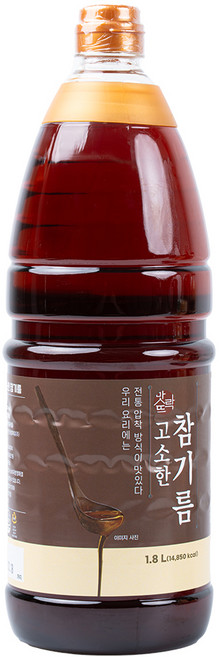 맛뜨락 고소한 참깨 참기름, 1개, 1.8L