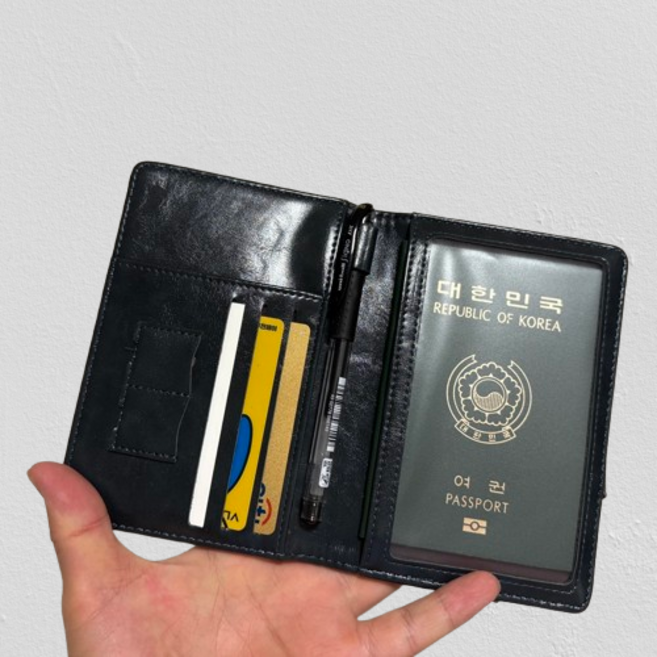 실용의정석 가죽 여권케이스 여권지갑