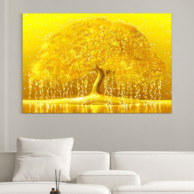 [인메이블] 돈들어오는 골드 황금 돈나무 액자 10종 거실 복도 인테리어 그림 개업 집들이 선물, 01.AGD-황금줄기