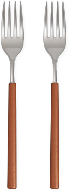 보테 올스텐 컬러 포크, 2개, 브라운리프