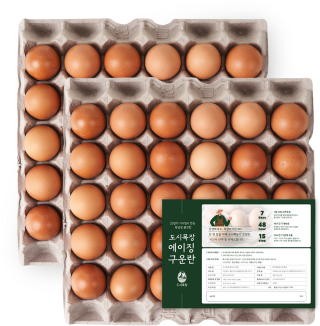 [파손보상] HACCP인증 무염 구운란 30구, 1세트, 60구