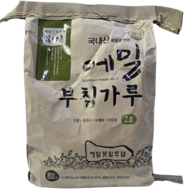 봉평촌 메밀부침가루 2호, 800g, 2개