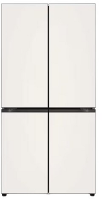 LG 디오스 오브제컬렉션 STEM 베이직 냉장고 (매직스페이스) H875GBB141 860L, 베이지
