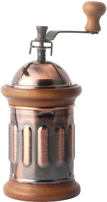 핸드드립 수동 커피 핸드밀 원통 스텐 톱날 커피그라인더, 1개, 단일, 600ml