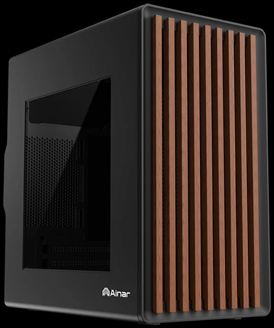 Ainar 電腦機箱, 1個, AINAR 艾納爾 MOKU7 M-ATX機殼 木質調