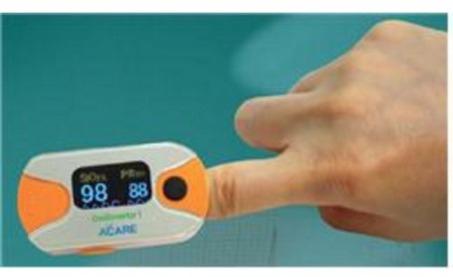 [쿠앤쿠스] 산소포화도 측정기 펄스옥시미터 AE-O2, 1박스, 1개입