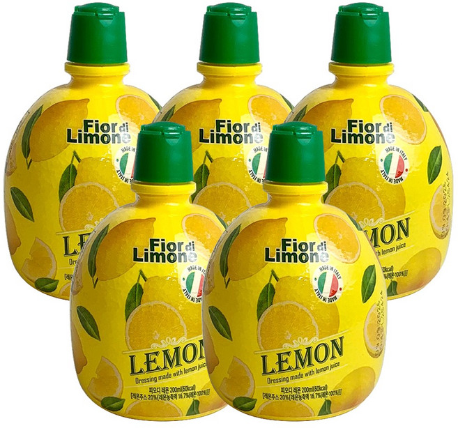 피오디 레몬 주스 레몬즙, 200ml, 5개