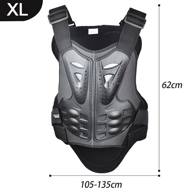 성인용 오토바이 더트 바이크 바디 아머 보호 장비 모토크로스 스키 스케이팅 가슴 등 조끼 야외 운전용, XL