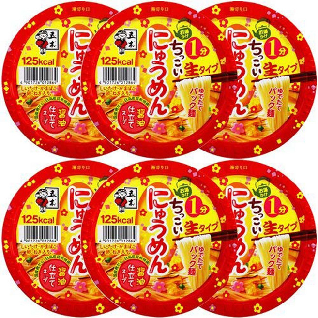 이츠키식품 칫코이 뉴우멘 쇼유 90g x 6개, 1개