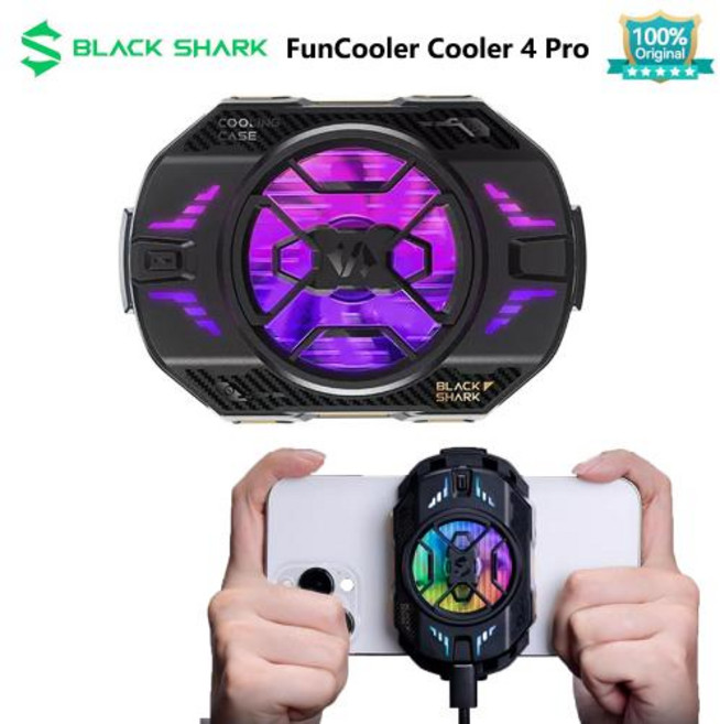 스마트폰 발열 쿨러 휴대폰 쿨링 폰쿨러 Original Black Shark FunCooler/MAGNETIC Cooler 4 Pro iphone 15/ROG 7/Nubia Red, FunCooler 4 Pro, 1개
