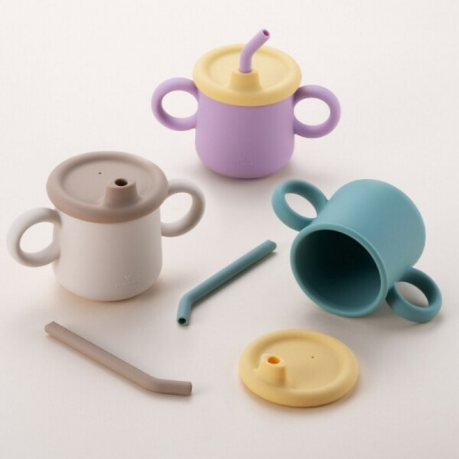 락앤락 리틀럽 실리콘 스파우트 빨대컵 200ml (LBB016), 1개, 라벤더