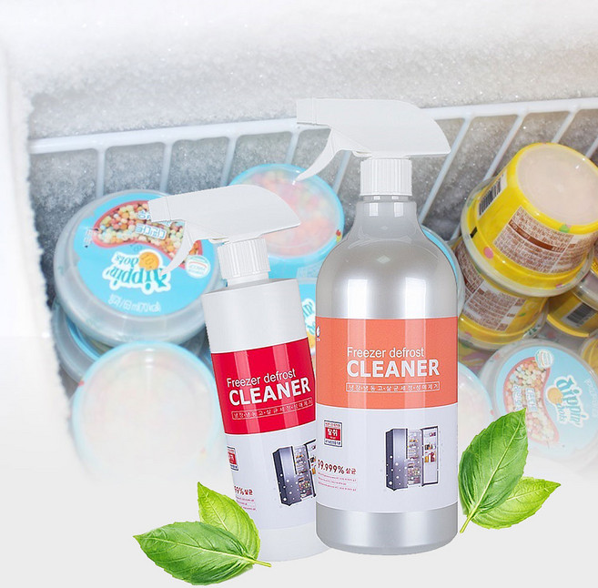 냉장고 성에 제거제 아이스크림 냉동고 쇼케이스 냄새 세정 탈취, 1개, 1L