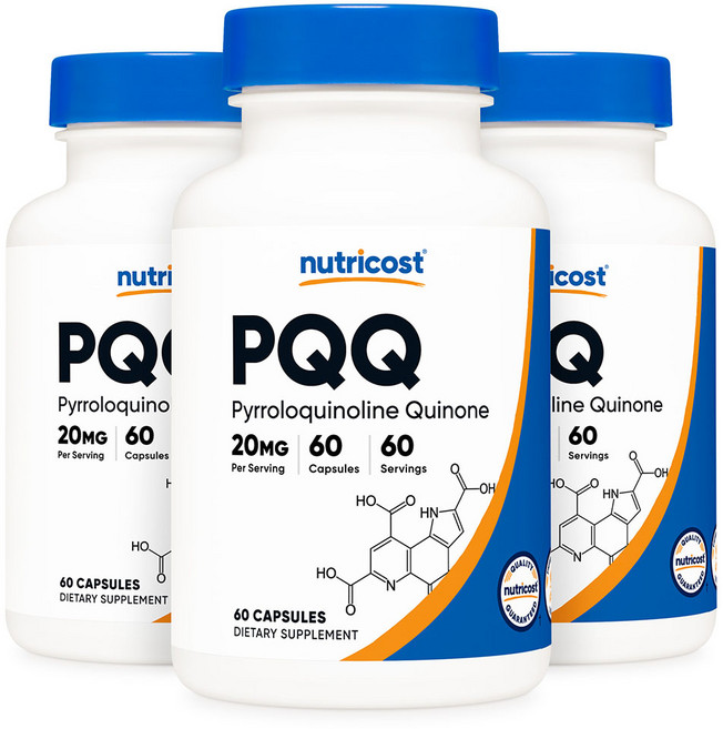 뉴트리코스트 PQQ 20mg 60캡슐 3병, 60정, 3개