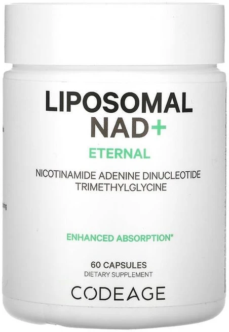 코드에이지 리포조말 NAD+ 이터널 60캡슐 니코틴아마이드아데닌 다이뉴클레오타이드 베타인, 1개, 60정 - 쿠팡