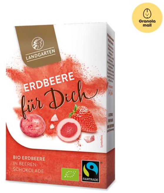 랜드가르텐 유기농 스트로베리 초콜릿 포유, 90g, 1개