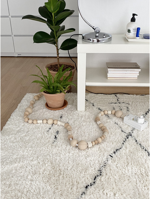 믹스드비지니스 우드볼 멀티탭 - 화이트&내추럴우드 2구 3구 1.5M 2M, 1개