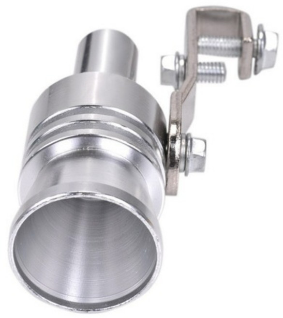 자동차 머플러 마후라 배기음 배기 튜닝 터보 사운드 휘슬 실버, 실버-엘, 1개