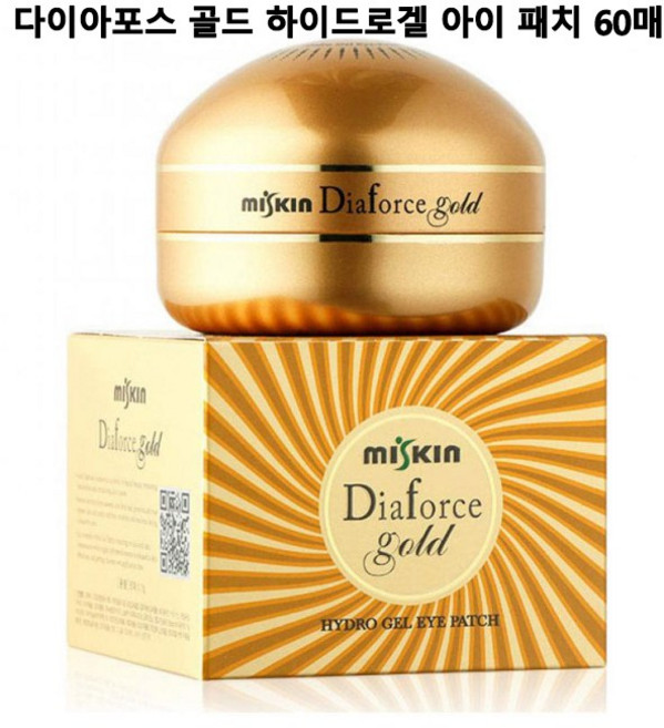 미스킨 다이아포스 골드 하이드로겔 아이패치(리뉴얼제품), 1개입, 60개